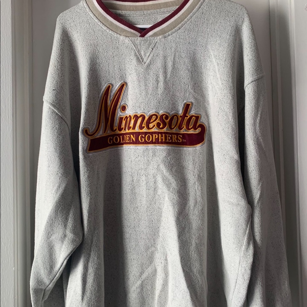 Grey crew neck